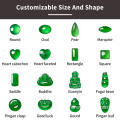 A natural green jadeite